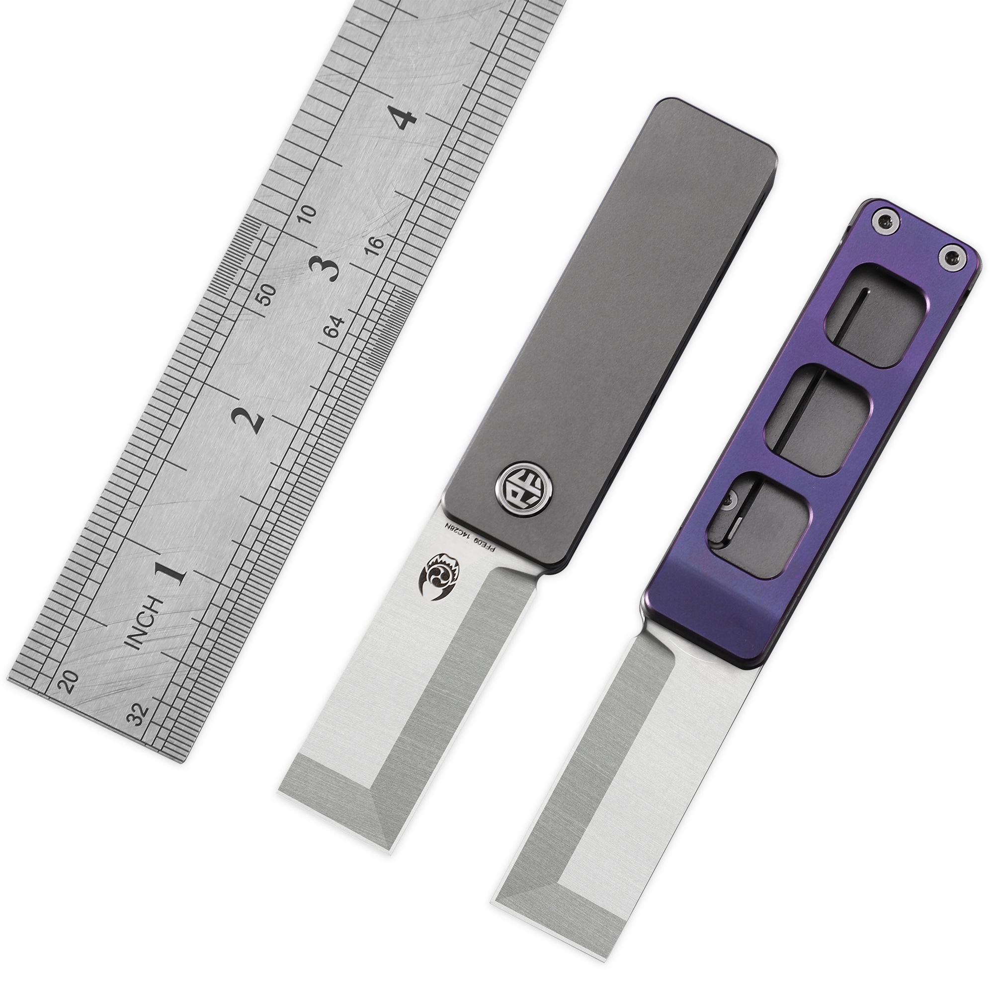 Dive Knife Titanium - Petrified Fish PFE09 Mini Pocket Folding