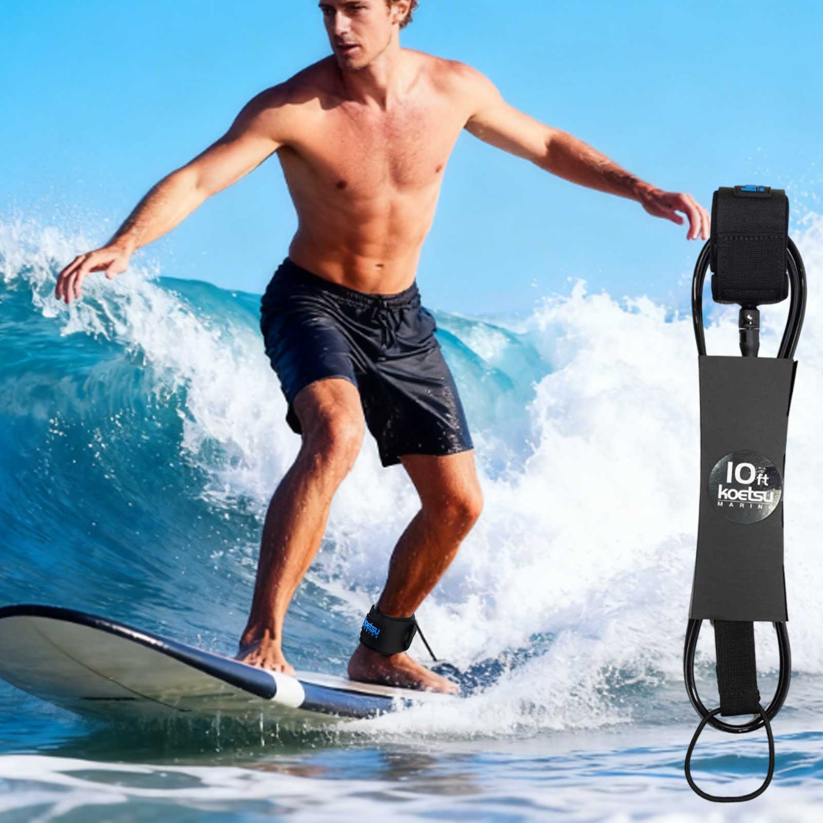 6-10ft SUP Board Surf Leg Rope - Stand Up Paddle Leash incelemesi ve fiyatı