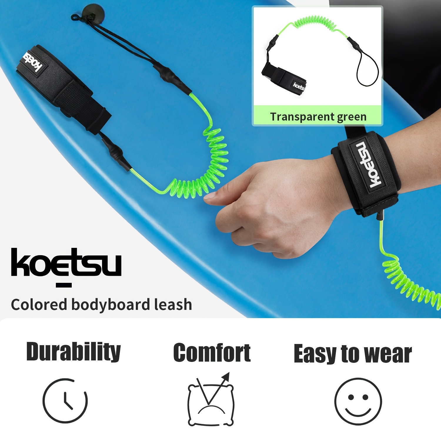 KOETSU Bodyboard Leash, 5mm TP - Stand Up Paddle Leash incelemesi ve fiyatı