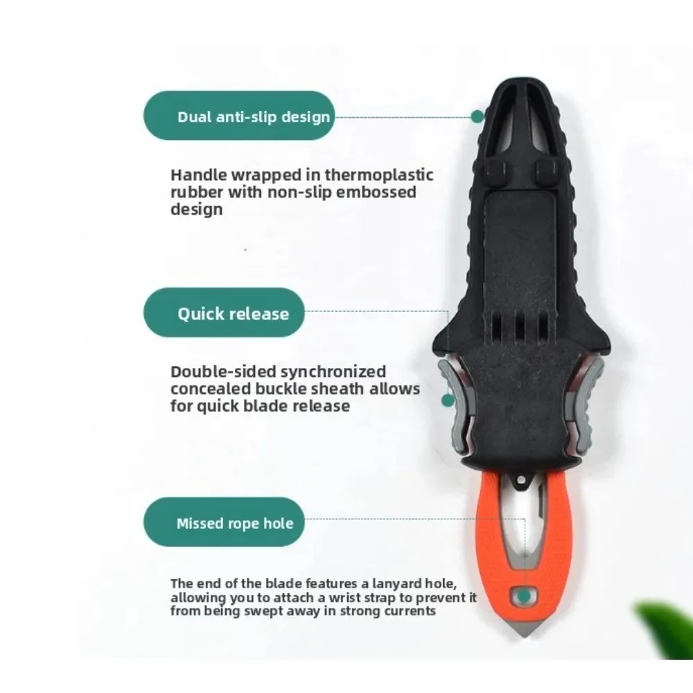 Water Rescue Knife Outdoor Rop - Dive Knife Titanium incelemesi ve fiyatı