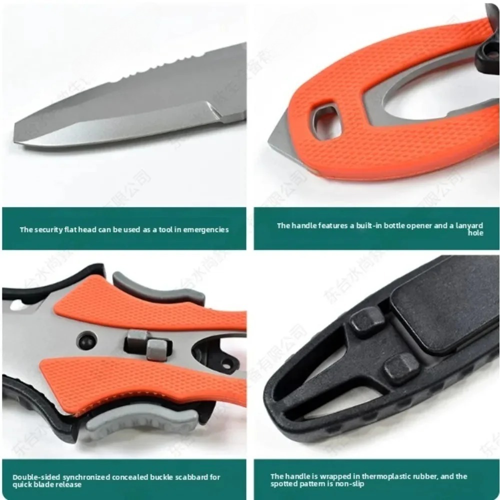 Water Rescue Knife Outdoor Rop - Dive Knife Titanium incelemesi ve fiyatı