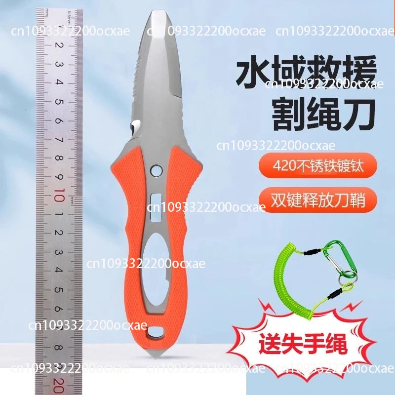 Water Rescue Knife Outdoor Rop - Dive Knife Titanium incelemesi ve fiyatı