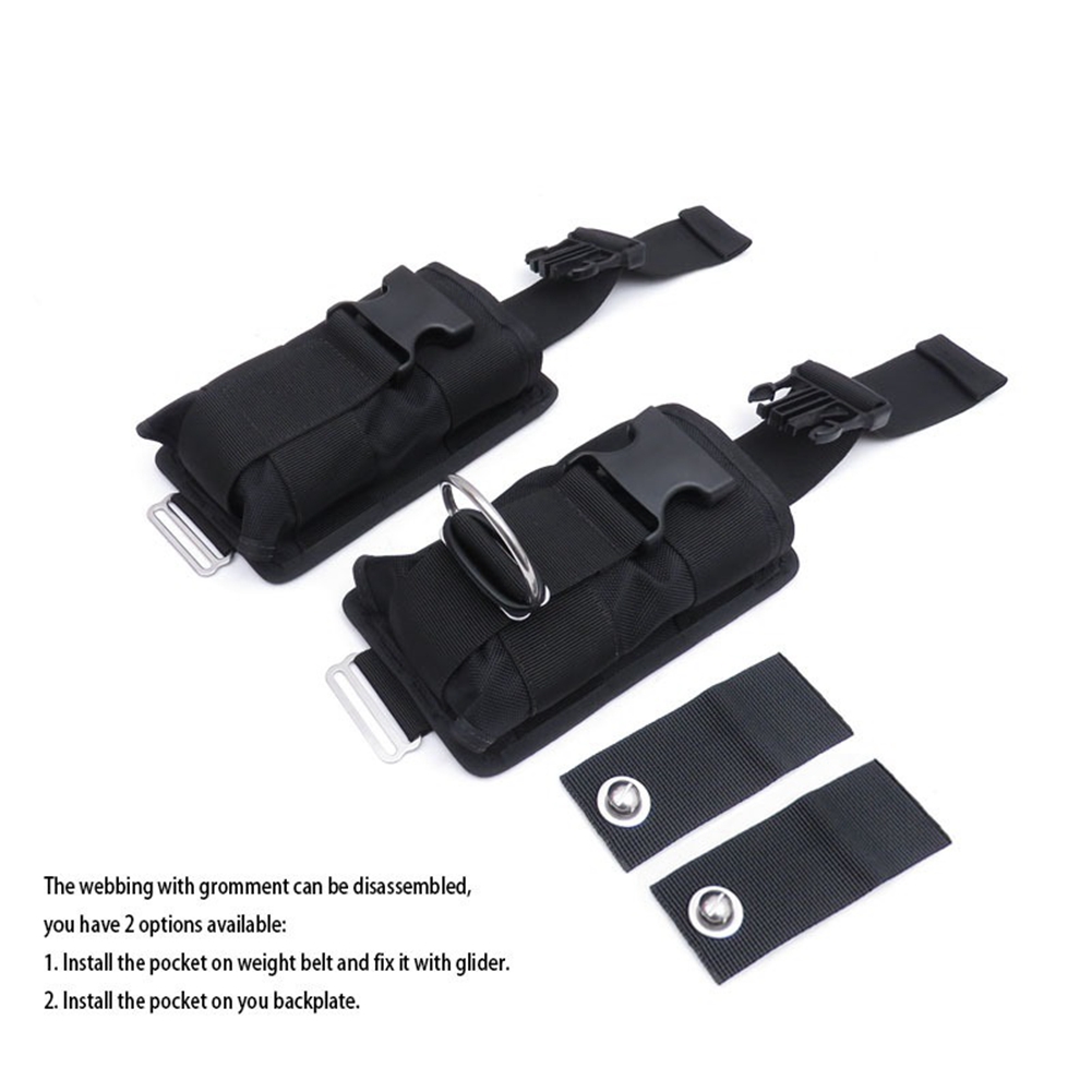 Popular New 2Pcs Spare Black 1 - Dive Weight Belt incelemesi ve fiyatı