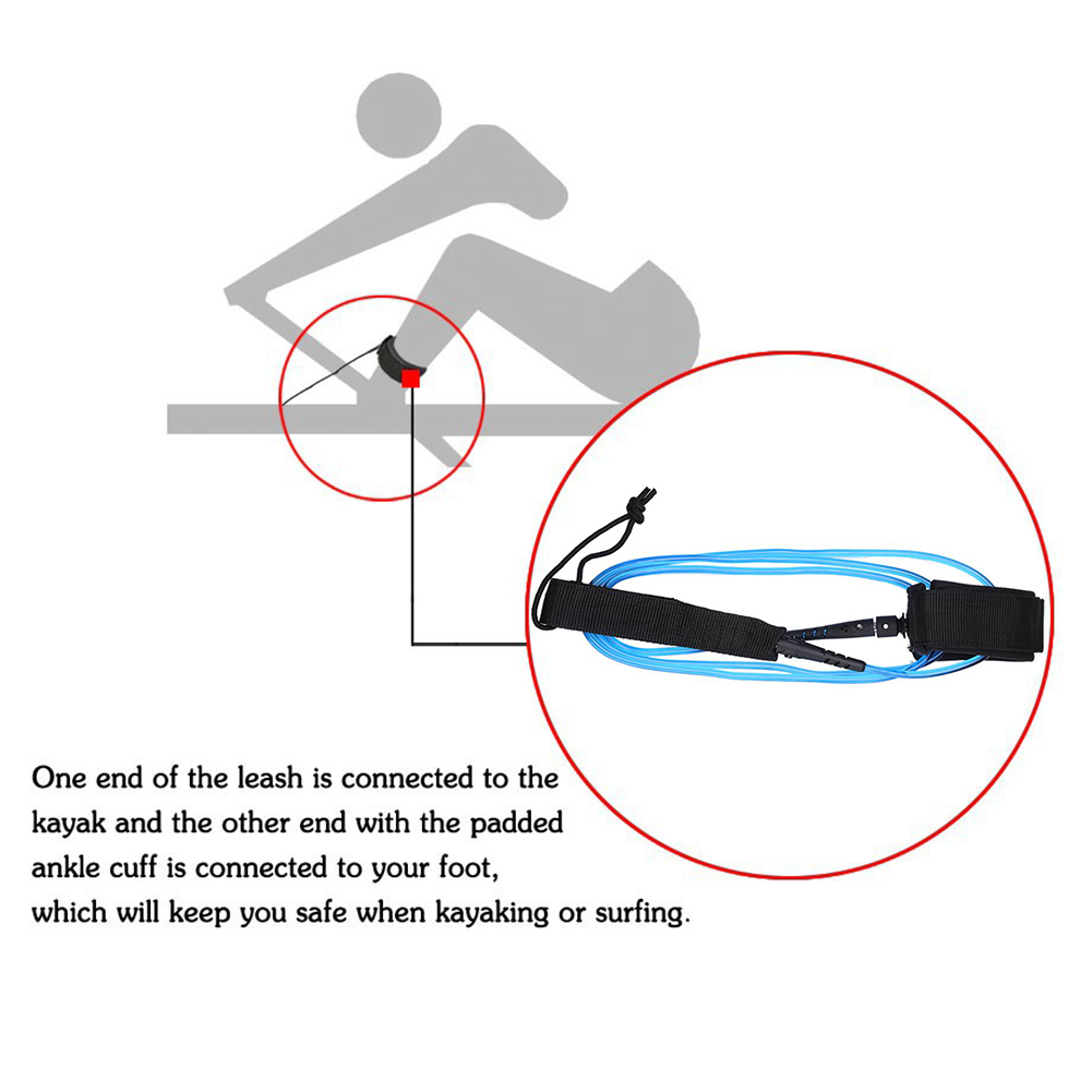 6ft 5.5MM TPU Surfboard Ankle  - Stand Up Paddle Leash incelemesi ve fiyatı